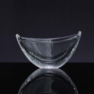 Tapio Wirkkala - Scandinavian Modern crystal Art-object / bowl, model 3348 - Iittala, Finland ca 1953