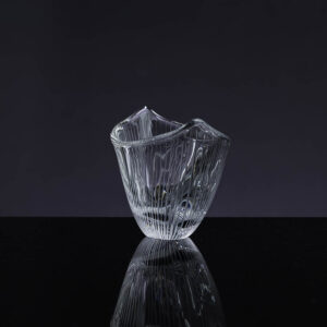 Tapio Wirkkala - Scandinavian Modern crystal Art-object / bowl, model 3348 - Iittala, Finland ca 1953