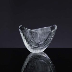 Tapio Wirkkala - Scandinavian Modern crystal Art-object / bowl, model 3348 - Iittala, Finland ca 1953