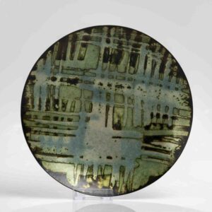 Oppi Untracht - A multicoloured enameled copper plate - 1960's or 1970's