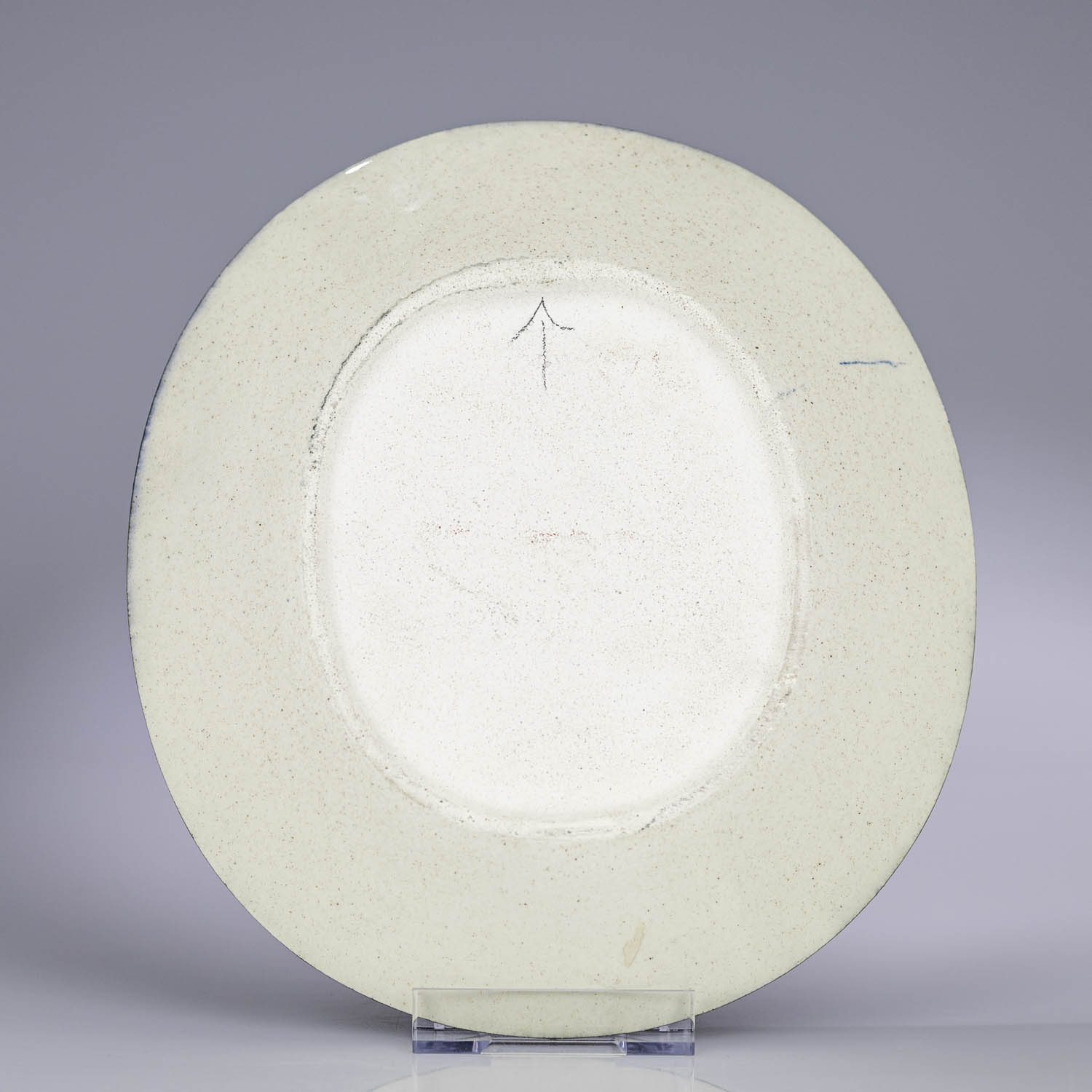 Birger Kaipiainen - A unique glazed stoneware relief wall platter, "Lily of the Valley" - Arabia, Finland 1960's