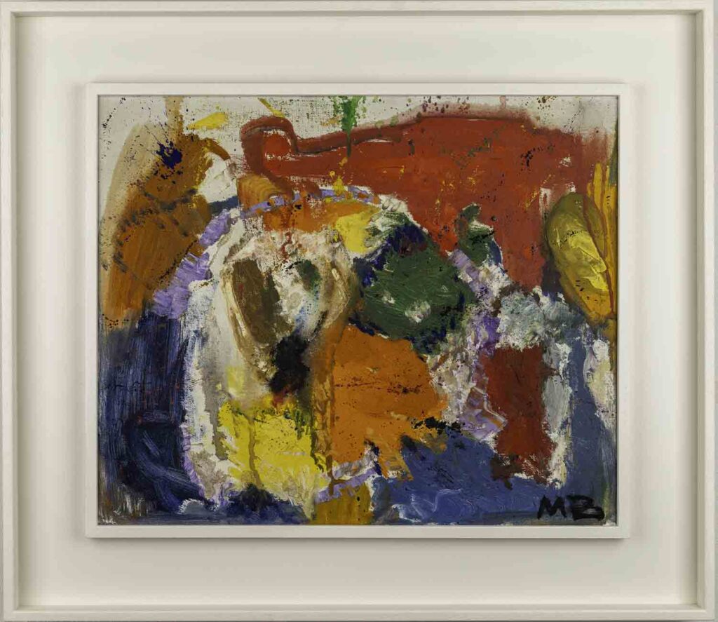 Mogens Balle - Abstract Composition, 1979 - oil on canvas, professionally framed