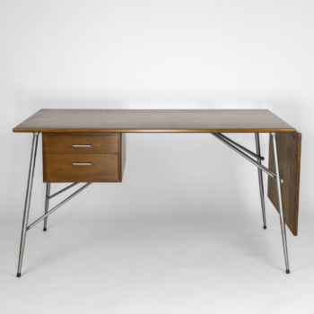 Børge Mogensen –  Teak wood “dropleaf” desk – Søborg Møbler, Denmark circa 1955