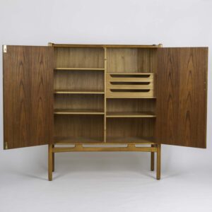 David Rosén - Teak and Beech wood Cabinet "Napoli" - Westbergs Möbler Tranås Sweden, circa 1953