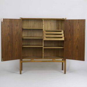 David Rosén - Teak and Beech wood Cabinet "Napoli" - Westbergs Möbler Tranås Sweden, circa 1953