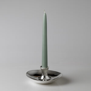 Tapio Wirkkala - Boatshaped silver "Blaker" candlestick - Hopeatehdas, Finland 1951