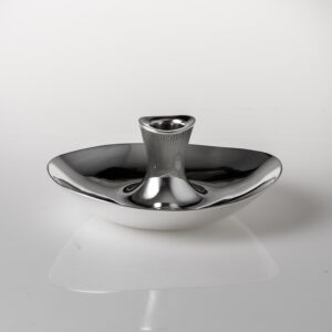 Tapio Wirkkala - Boatshaped silver "Blaker" candlestick - Hopeatehdas, Finland 1951