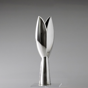 Tapio Wirkkala – A Sterling silver “Tulip” vase, model TW 2, Handmade to Order – Kultakeskus, Finland 1957