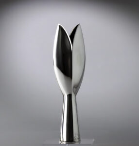 Tapio Wirkkala - A Sterling silver "Tulip" vase, model TW 2, Handmade to Order - Kultakeskus, Finland 1957