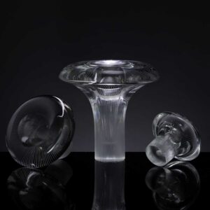 Tapio Wirkkala - Crystal art-object "Tatti" (Boletus), model 3552, complete set - Iittala, Finland ca 1955