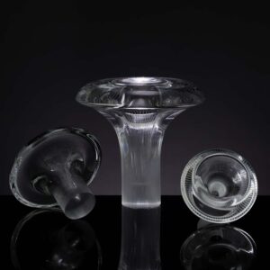 Tapio Wirkkala - Crystal art-object "Tatti" (Boletus), model 3552, complete set - Iittala, Finland ca 1955