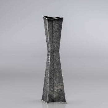 Tapio Wirkkala – Silver vase, model TW226, Samodorok technique – Kultakeskus, Finland 1963